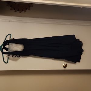 Navy Halter Dress